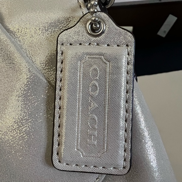 Coach Shoulder Bag in Metallic Gold/Silver - Picture 2 of 12
